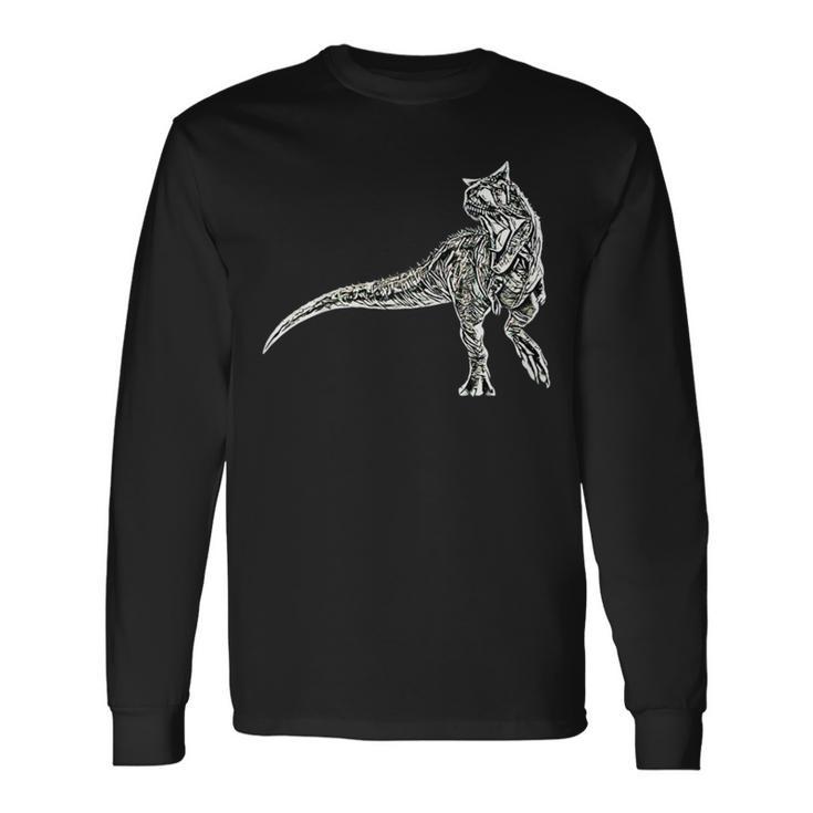カルノタウルス 恐竜 ディノサワ 肉食恐竜 長袖Tシャツ
