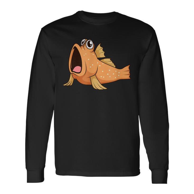カワイイ ムツゴロウ 長袖Tシャツ