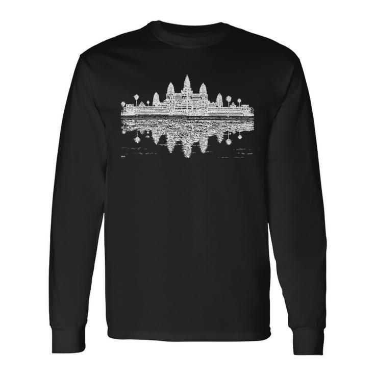 カンボジア アンコール ワット 長袖Tシャツ