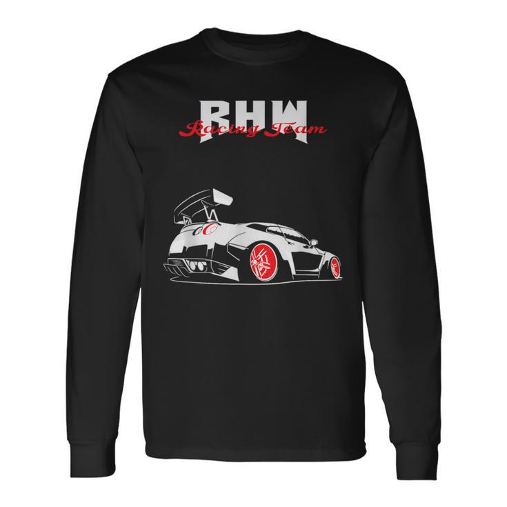 カーレース モーター愛好家 Gt R 35 ストリート Jdm ミームコイン 長袖Tシャツ