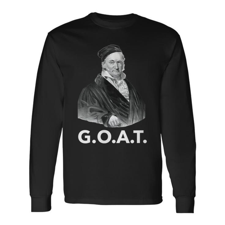 ガウス 数学と科学の数学 長袖Tシャツ
