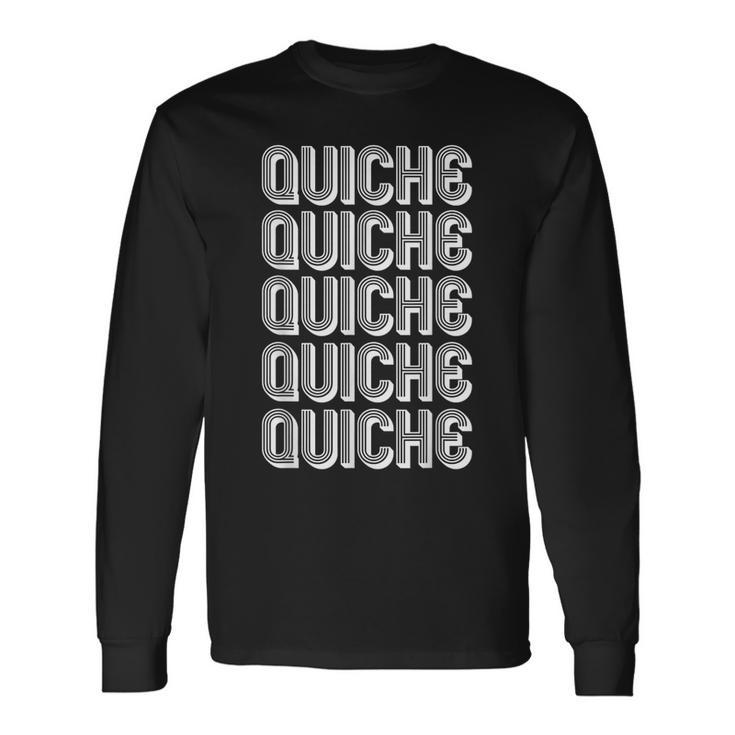 キッシュを食べる 長袖Tシャツ