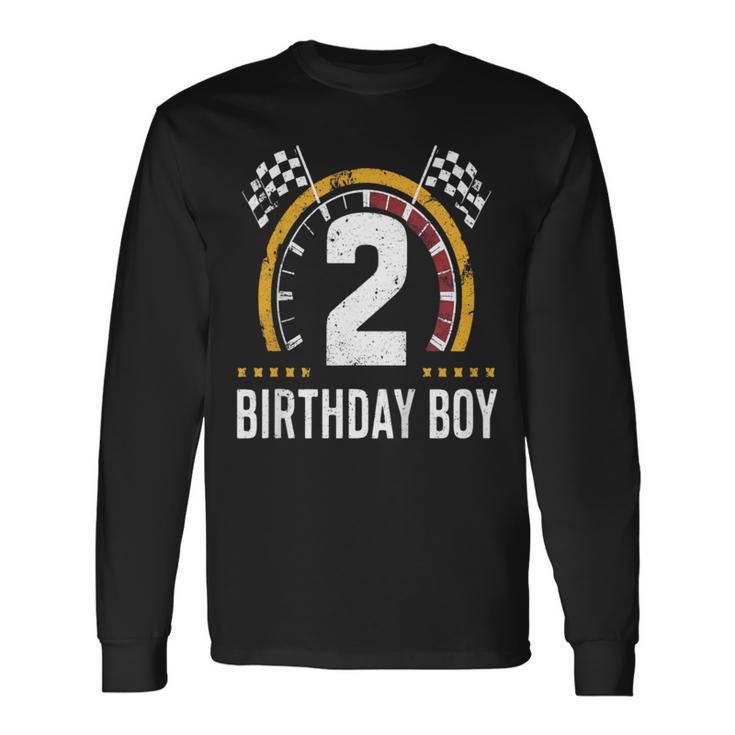 キッズ 2歳 誕生日 男の子 レーシング スピードメーター 長袖Tシャツ