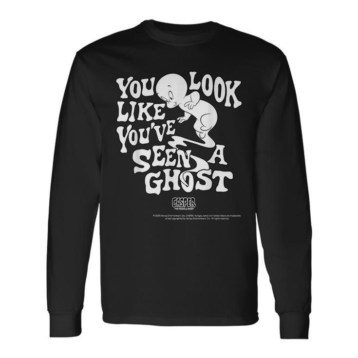 キャスパー映画グッズ You Look Like Ghost 長袖Tシャツ