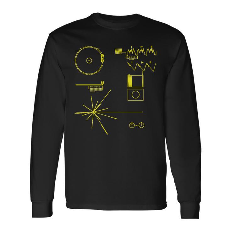 クラシック Nasa ボイジャー ゴールデンレコード 長袖tシャツ 長袖Tシャツ