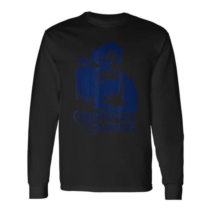 クリストファー・コロンブスの新世界探検家 コロンブス・デイ 長袖Tシャツ
