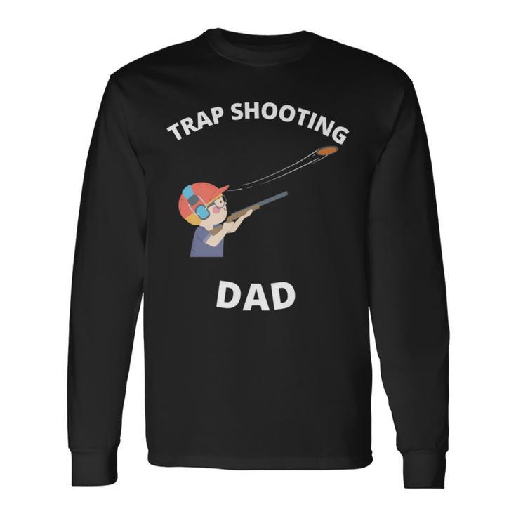クレイトラップ 射撃 お父さん アウトドア スポーツ メンズ 長袖tシャツ 長袖Tシャツ