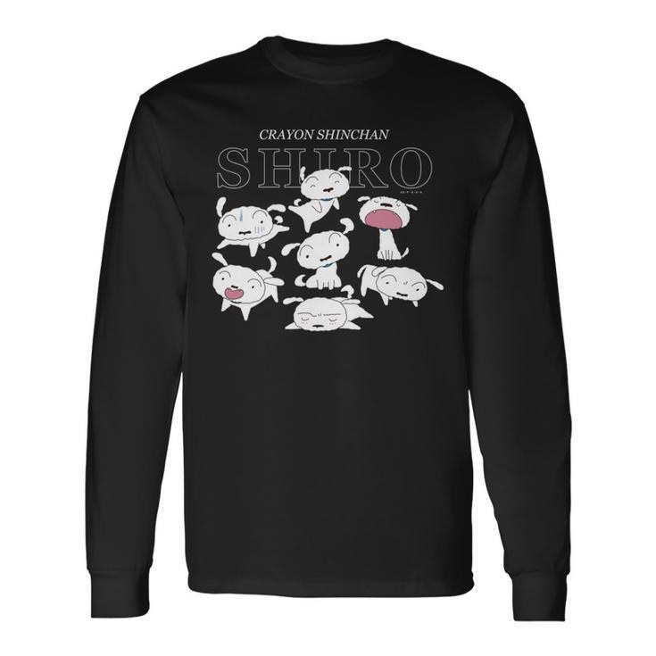 クレヨンしんちゃん いろいろシロ 長袖tシャツ 長袖Tシャツ