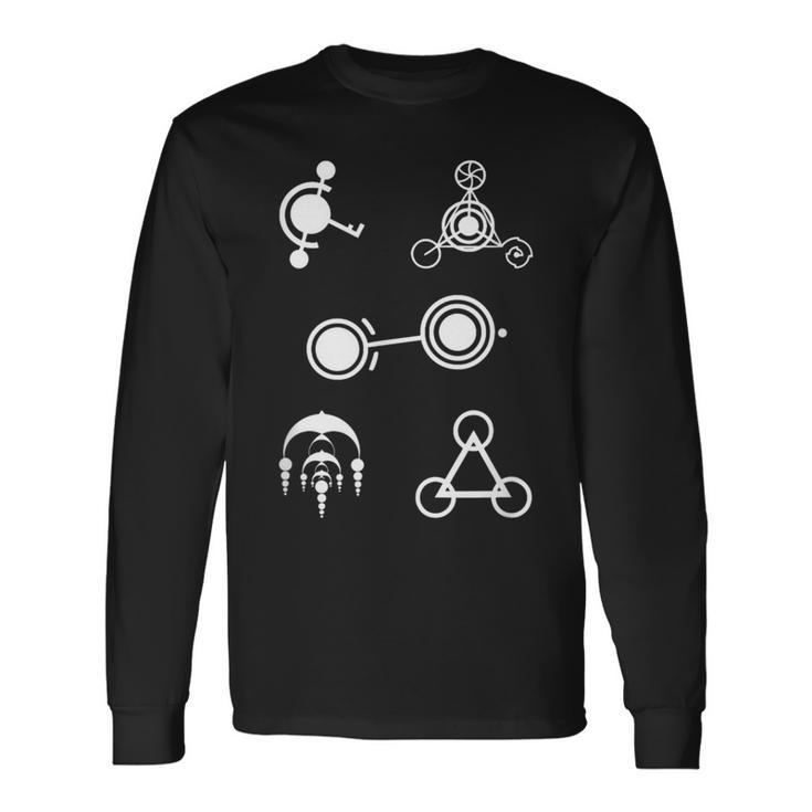 クロップサークルデザインミステリー 長袖Tシャツ