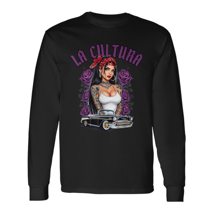 クール アーバン カルチュラ チカーノ ラティーノ メキシカン プライド ホーミー チョーラ 長袖Tシャツ