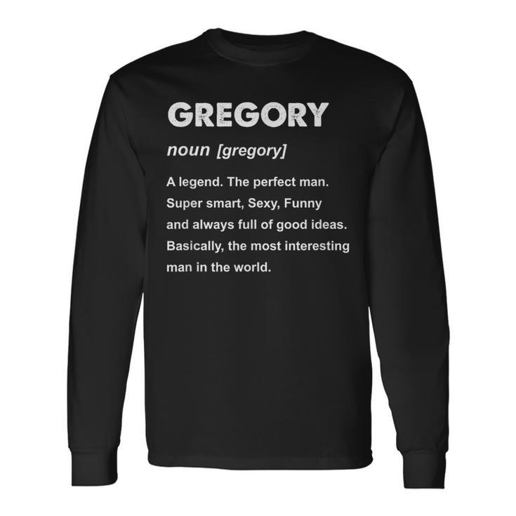 グレゴリーネーム 長袖Tシャツ