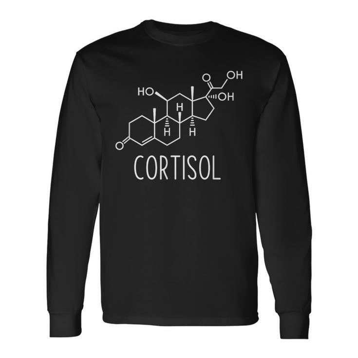 コルチゾール 化学式 医学 生化学 長袖Tシャツ