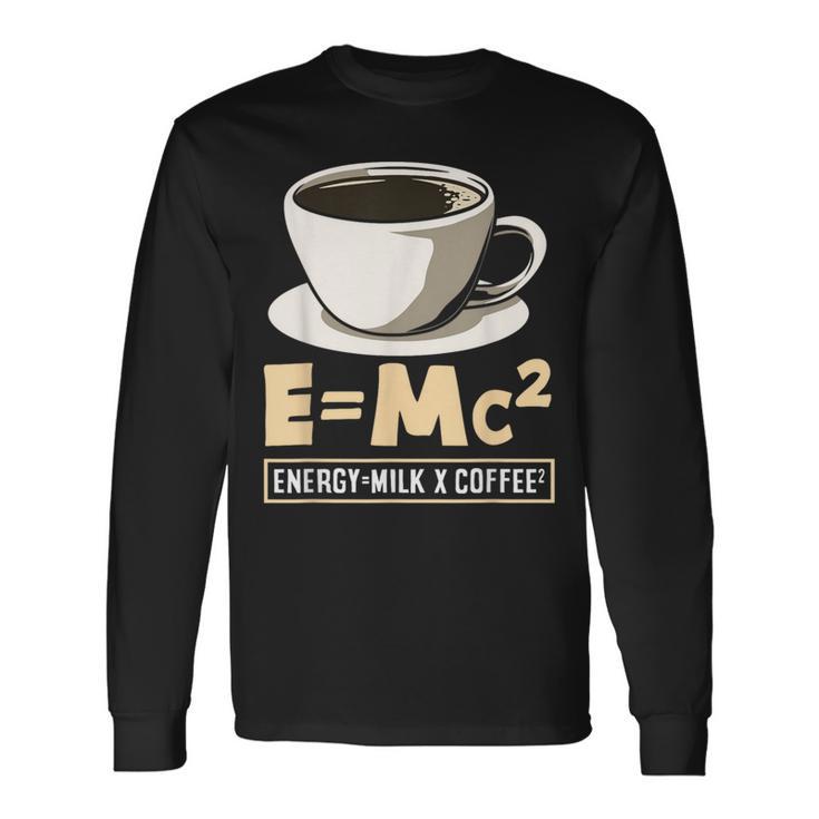コーヒーラバーエナジーミルクコーヒー EMc² 長袖Tシャツ