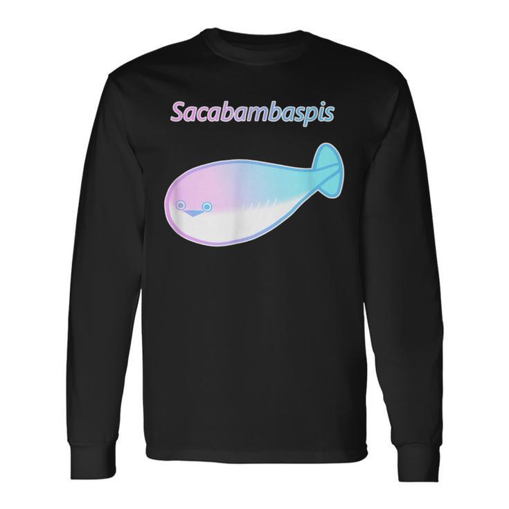 サカバンバスピス パステルカラー おもしろ ゆるかわ かわいい ギフト 長袖Tシャツ