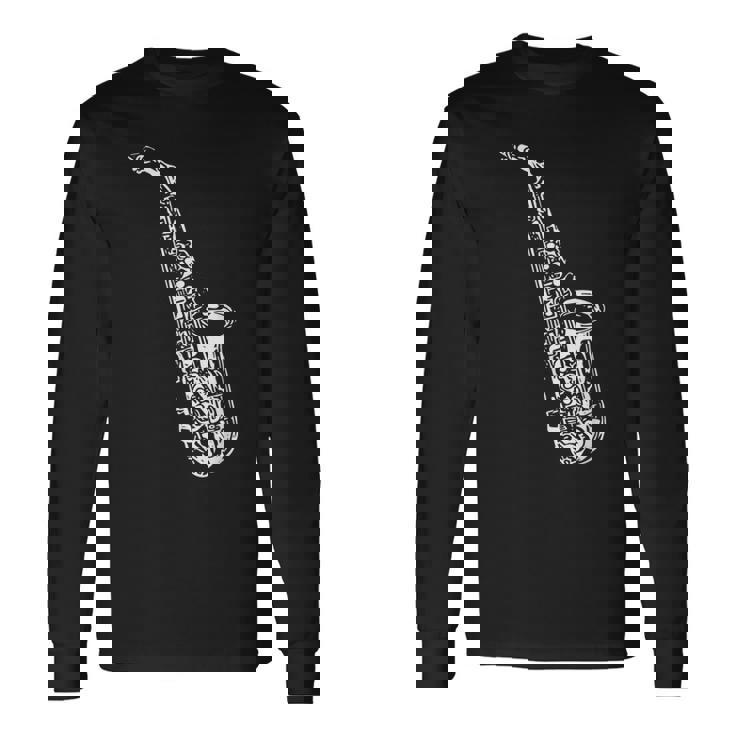 サックス サックス奏者 ミュージシャン サックス奏者 楽器 長袖Tシャツ ギフトのアイデア