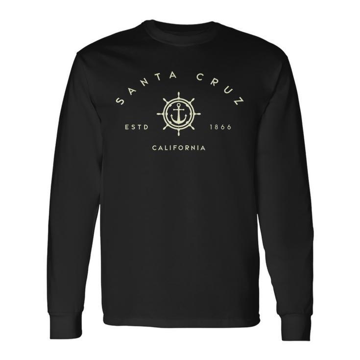 サンタクルーズ カリフォルニア サンタクルーズカリフォルニアアンカー 長袖Tシャツ