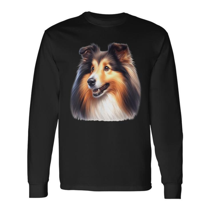 シェットランド・シープドッグ×シェルティ 長袖Tシャツ