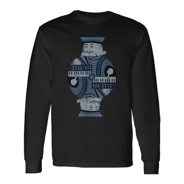 メンズ シンセサイザー ミュージシャン 長袖Tシャツ