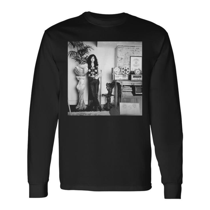 ジミー・ペイジ レッド・ツェッペリン ギタリスト 1970 長袖Tシャツ
