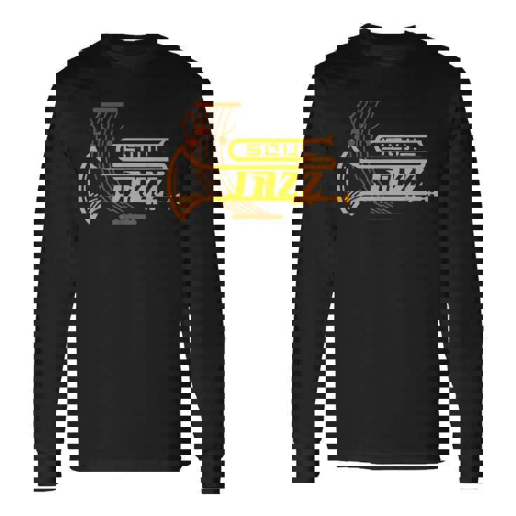 ジャズ・ソウル ジャズ・ミュージシャン トランペッター シートミュージック 長袖Tシャツ ギフトのアイデア