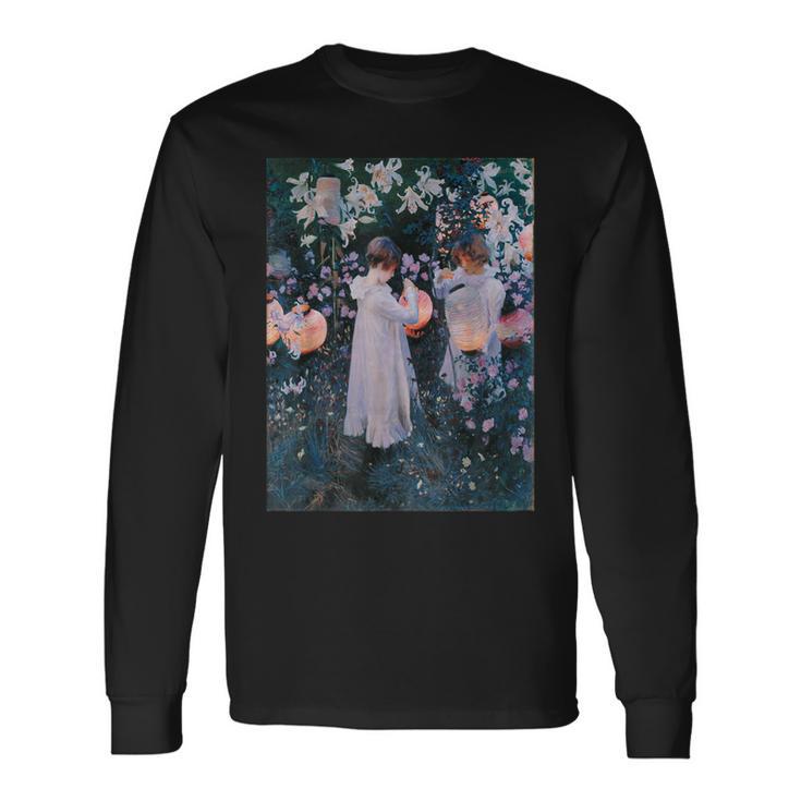 ジョン・シンガー・サージェント カーネーション リリー・リリー・ローズ 長袖Tシャツ