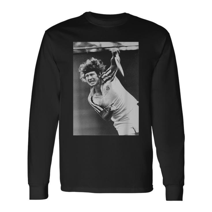 ジョン・マッケンロー テニス 全仏オープン 1980年ウィンブルドン 長袖Tシャツ
