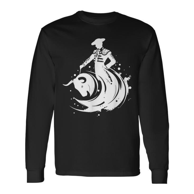 スペインの闘牛士トレロ 長袖Tシャツ