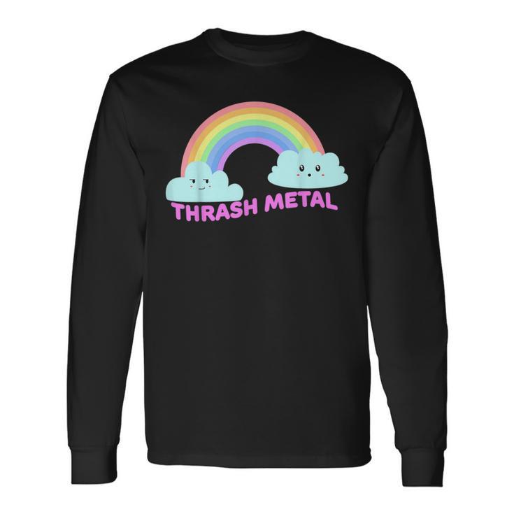 スラッシュメタルシャツ 皮肉な面白いスラッシュメタルミュージック 長袖Tシャツ