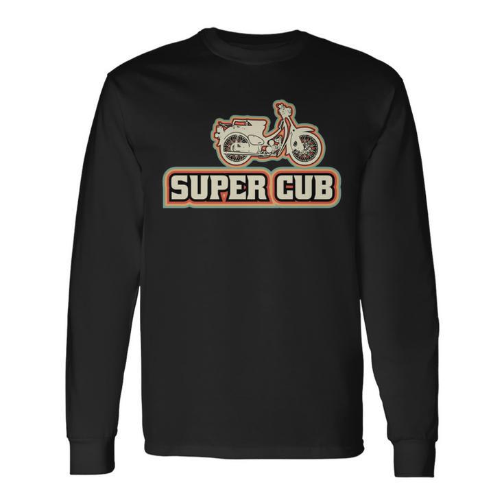 スーパーカブc100 原付バイク レトロジャパン 長袖tシャツ 長袖Tシャツ