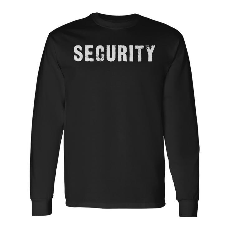 セキュリティボディガード 長袖Tシャツ