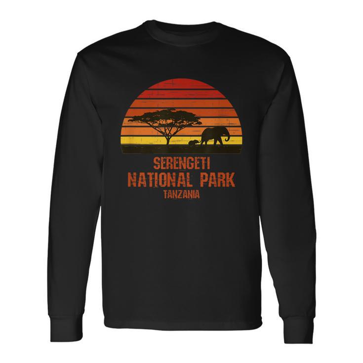 セレンゲティ国立公園 タンザニア 長袖Tシャツ