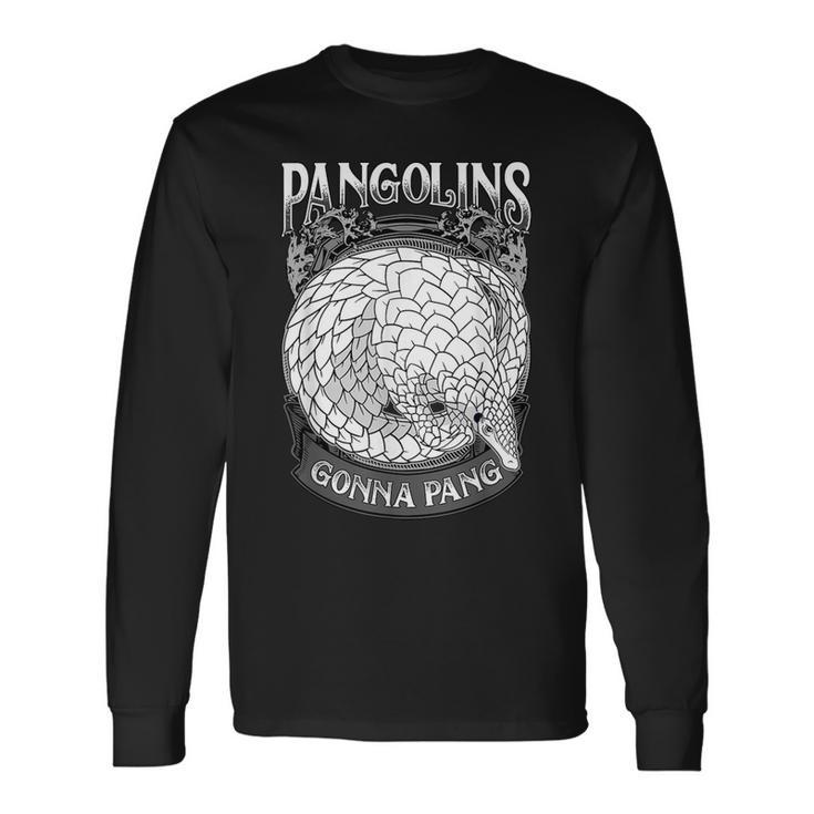 センザンコウ パンゴナ パン面白い パンゴリン アニマルを救います 長袖Tシャツ