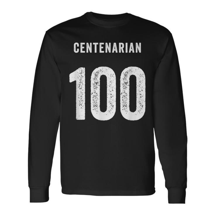 センテナリアン 100周年記念素晴らしい 100歳の誕生日おめでとう 長袖Tシャツ