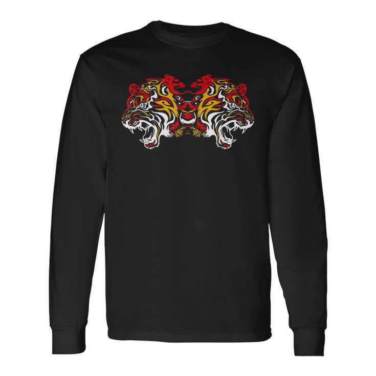タイガータトゥー ムエタイ 長袖Tシャツ
