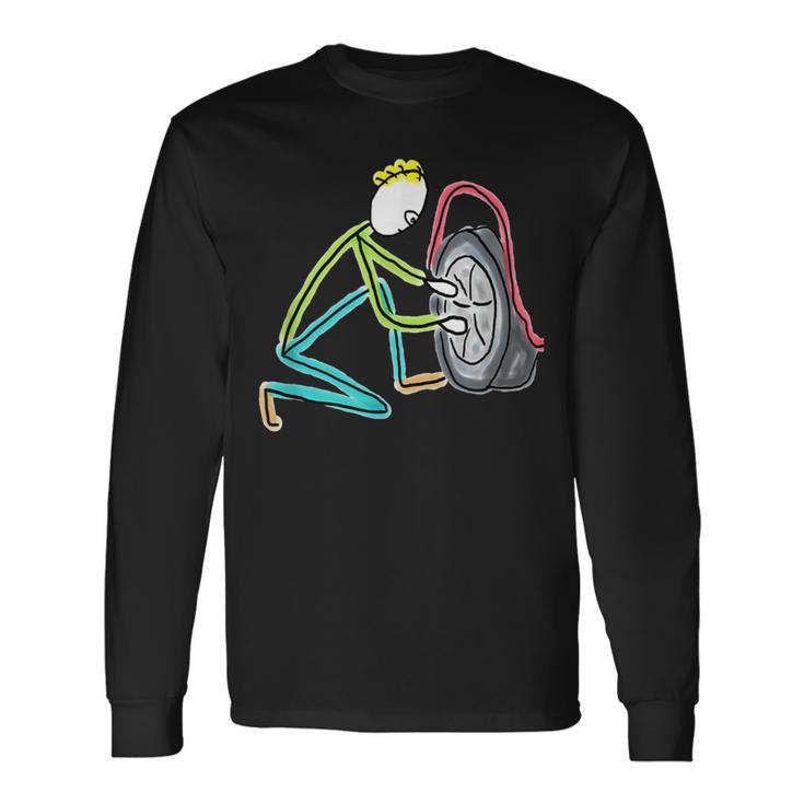 タイヤ交換。 長袖Tシャツ ギフトのアイデア