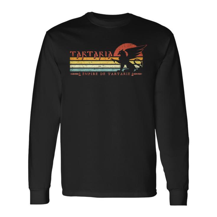 タルタリア-タルタリア帝国-レトロな古代グリフィン 長袖Tシャツ