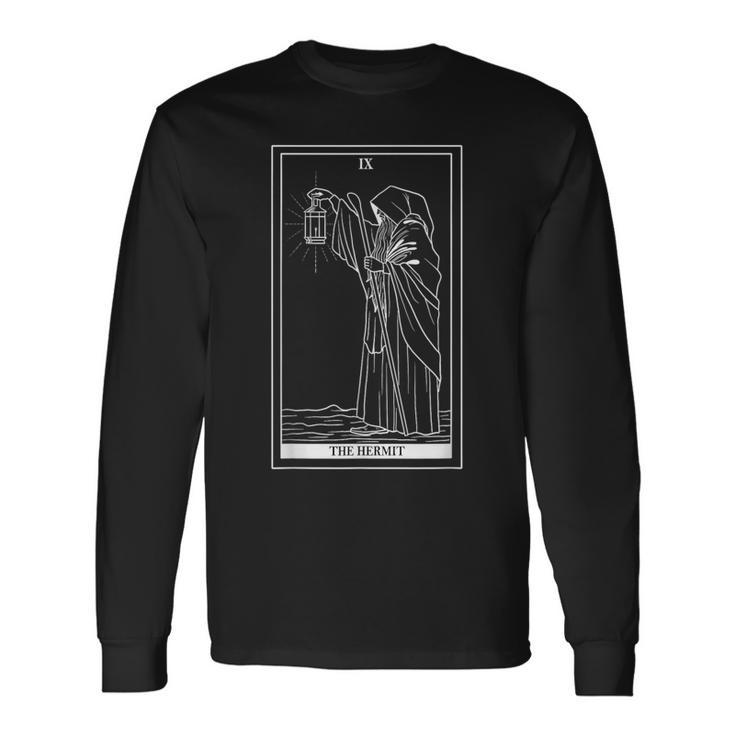 タロットカード隠者占い師オカルト魔女ウィッカン 長袖Tシャツ