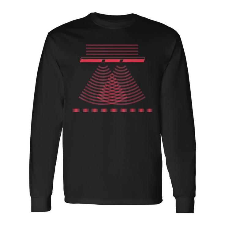 ダブルスプリット 実験 量子物理学 物理学 先生 数学 長袖Tシャツ ギフトのアイデア