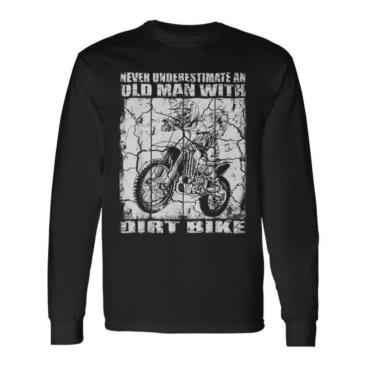 ダートバイクオールドマン 長袖Tシャツ