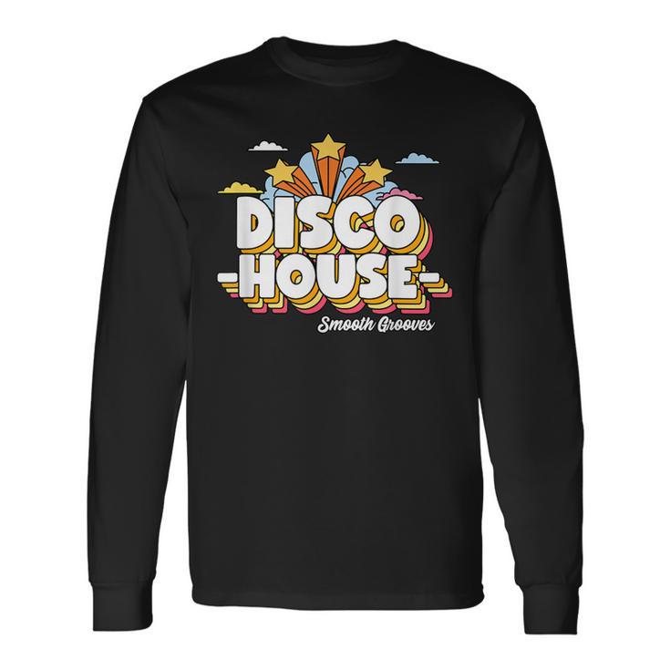ディスコハウスファンクソウルハウスミュージック 長袖Tシャツ