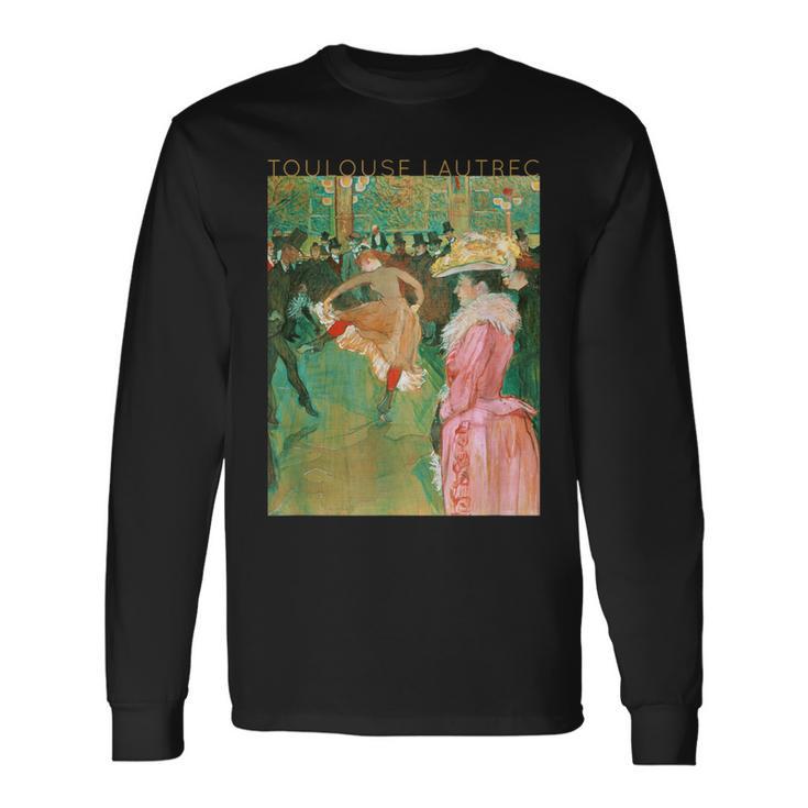 トゥールーズ・ロートレック アーティストのためのダンス 長袖Tシャツ