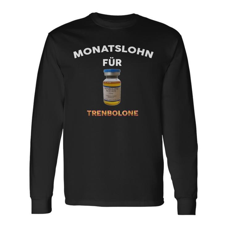 トレンボロンの月額賃金 長袖Tシャツ