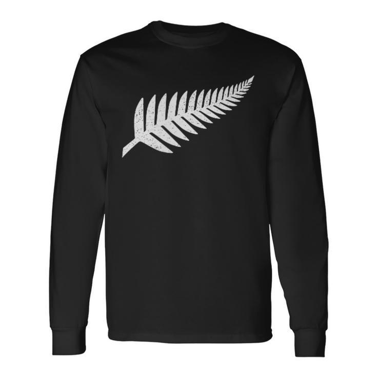 ニュージーランド国旗シダ キウイプライド Nz Nzl 長袖Tシャツ