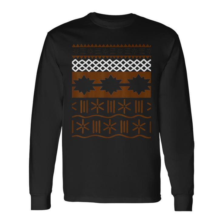 ハワイポリネシア柄tシャツ 長袖Tシャツ