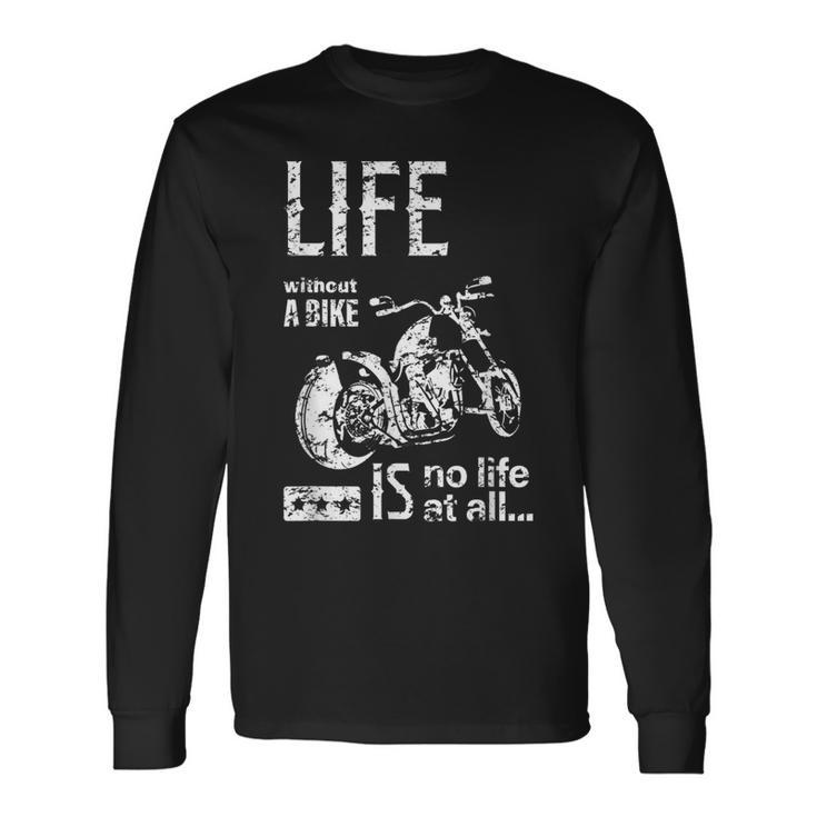 バイク オートバイ アメリカン クルーザー モーターサイクル おしゃれ ダメージ デザイン 長袖Tシャツ