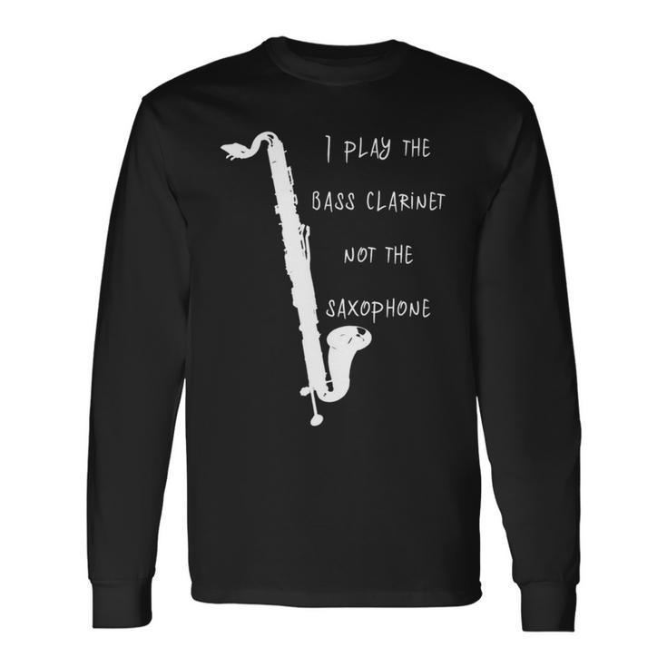 バスクラリネット 長袖tシャツ 長袖Tシャツ