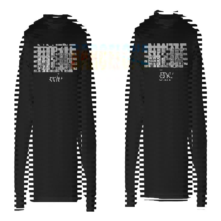 バルセロナ スペイン ジャージ バルセロナ エスパーニャ ヴィンテージ お土産 長袖Tシャツ ギフトのアイデア