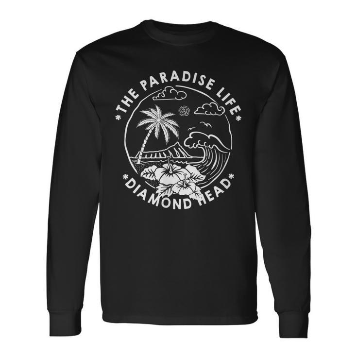 パラダイス・ライフ ダイヤモンドヘッド ハワイ 長袖Tシャツ