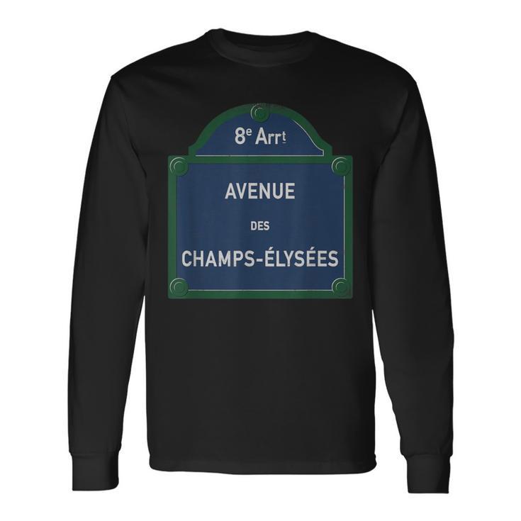パリ 8Th Arrondissement Frenchtreetign Huitieme Elysees 長袖Tシャツ