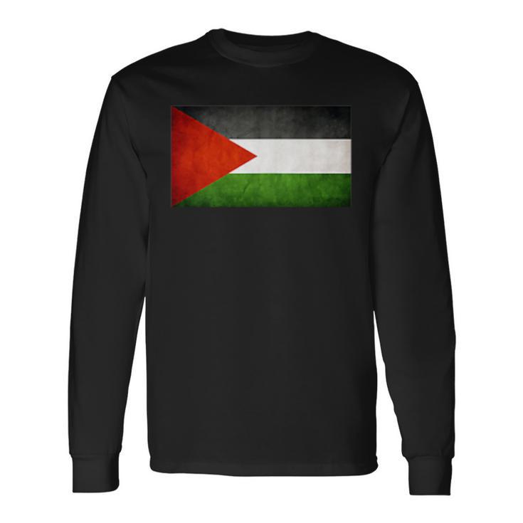 パレスチナ国旗tシャツパレスチナ国旗 長袖Tシャツ